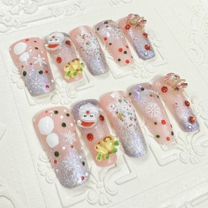 Santa Claus themed duck nail